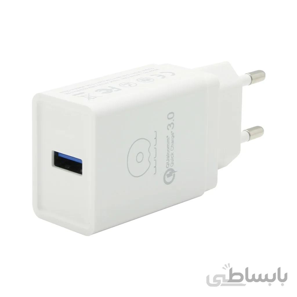 شارژر دیواری دابلیو یو دابلیو مدل T27 همراه با کابل MicroUSB ا WUW T27 Wall Charger with MicroUSB cable
