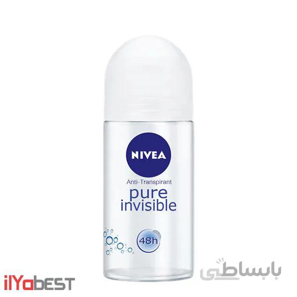 رول ضد تعریق زنانه نیوا مدل pure invisible حجم 50 میلی لیتر