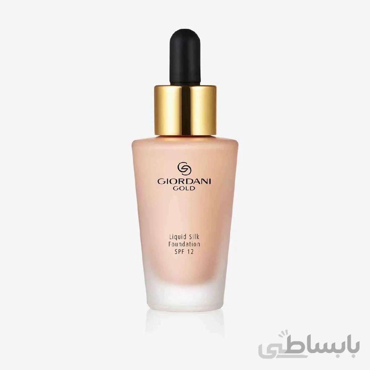 کرم پودر قطره چکانی جوردانی گلد 32920 ا GIORDANI GOLD LIQUID SIL FOUNDATION Porcelain SPF 12 32920