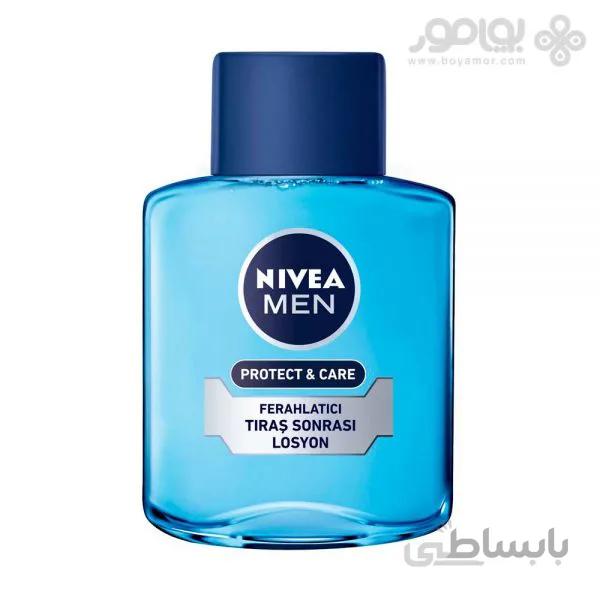 افترشیو نیوآ مدل Protect And Care حجم 100 میلی لیتر ا Nivea Protect And Care 100ml Fluid After Shave