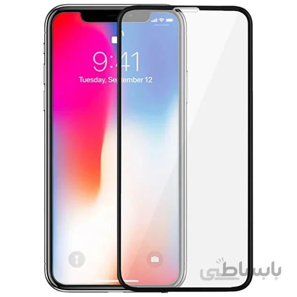 گلس سرامیکی x / xs / 11pro برای گوشی آیفون تمام صفحه و تمام چسب و محکم
