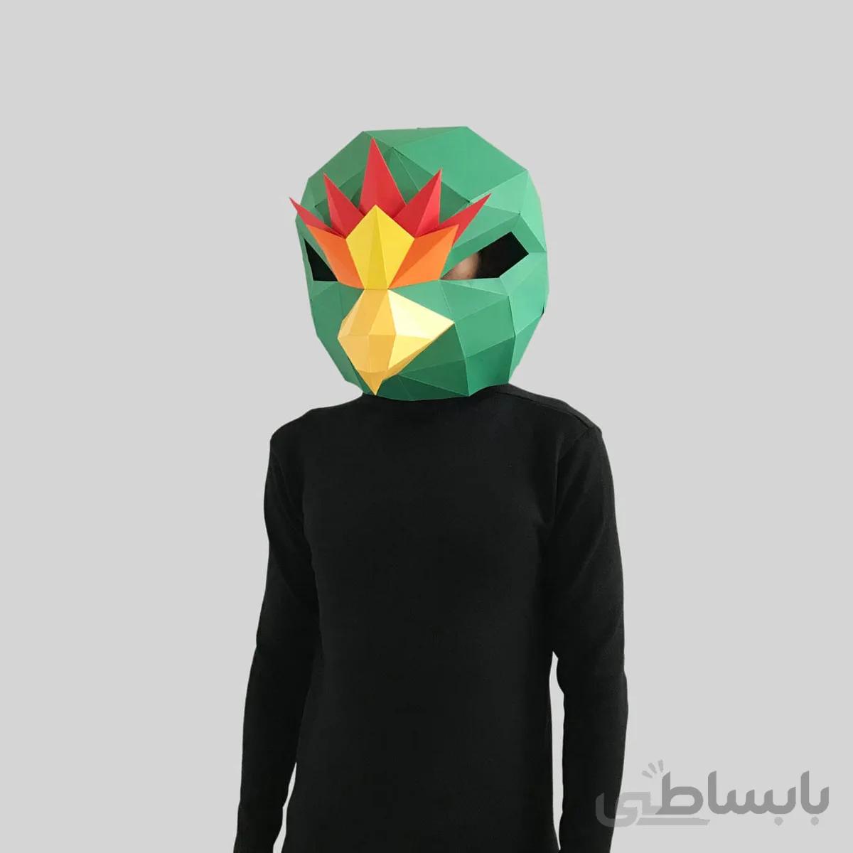 ماسک پرنده سبز