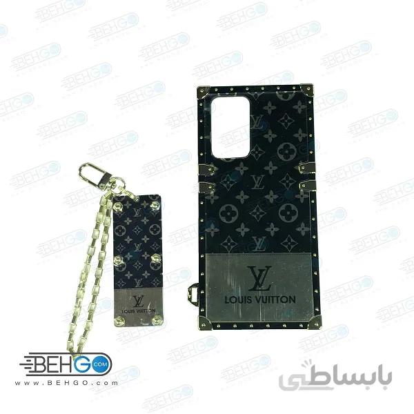 کاور لویی ویتون مدل صندوقی قاب گوشی شیائومی NOTE 10 Pro/Note 10 Pro Max به همراه بند آویز