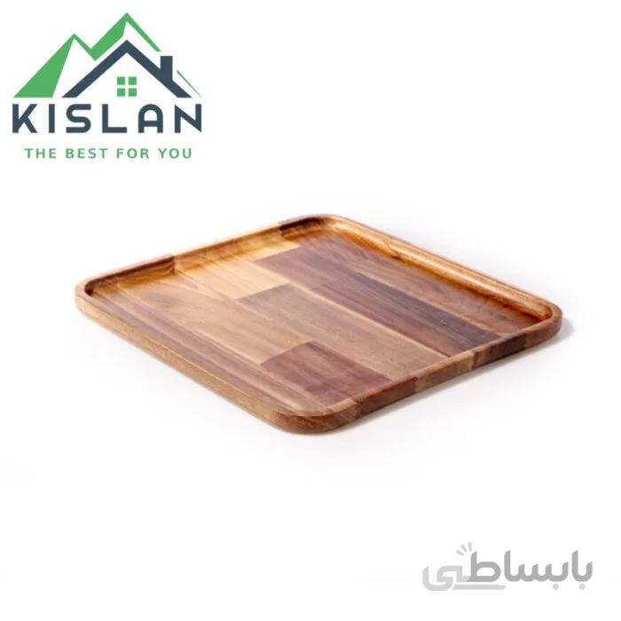 بشقاب مربع چوبی آماهوم سایز 25