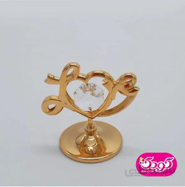 دکوری طلایی طرح Love