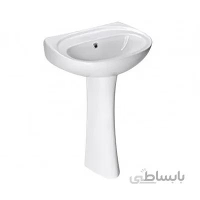 روشویی با پایه چینی کرد مدل کاملیا