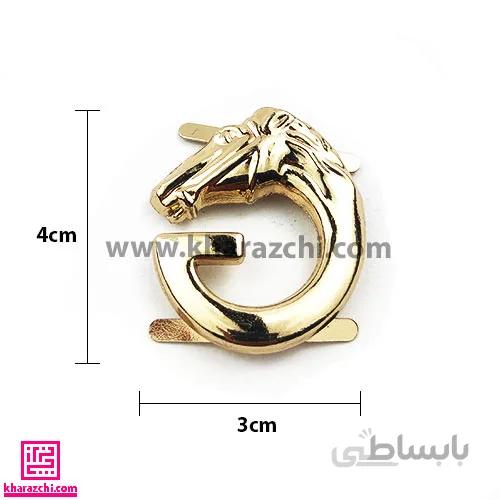 خرج کار تزیینی کد 08 اسب طلایی