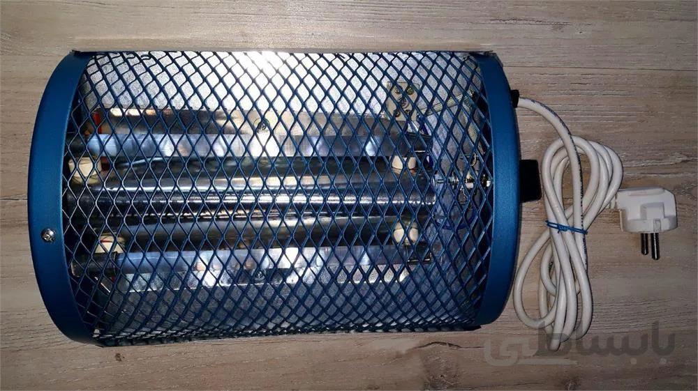 هیتر برقی شیشه ای دوبل- حیدر خواب- اشعه مادون قرمز متوسط- اتومات- المنت فنری شیشه ای ا double glassy electical heater