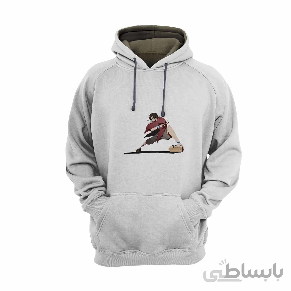 هودی سفید طرح انیمه سامورایی چامپلو Samurai Champloo کد KCT10463 کد 284924