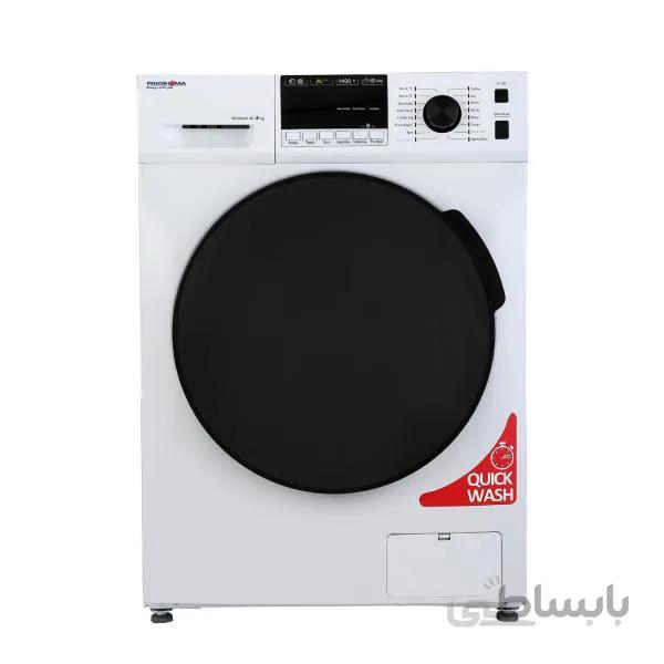 ماشین لباسشویی پاکشوما مدل TFU 83401 ا Pakshoma washing machine model TFU-83401 capacity 8 kg