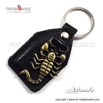 جاکلیدی چرم و فلز طرح عقرب