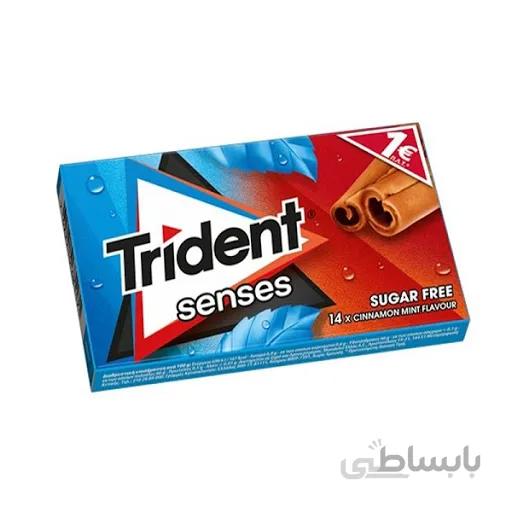 ادامس بدون قند دارچین Trident senses