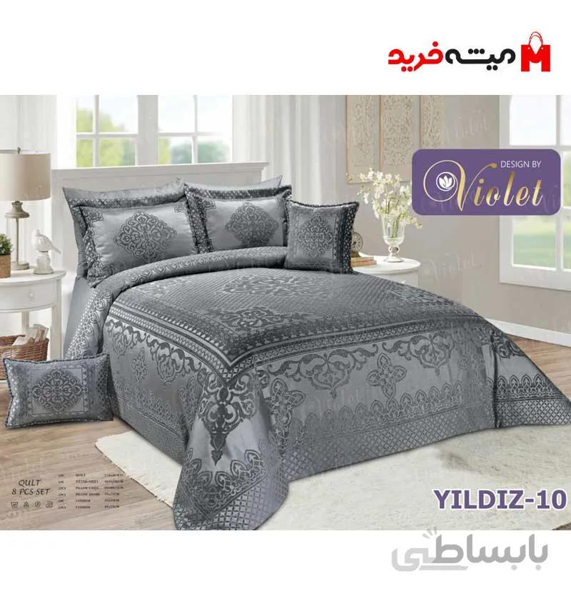 سرویس روتختی مخمل مدل YILDIZ-10 دونفره 8 تکه