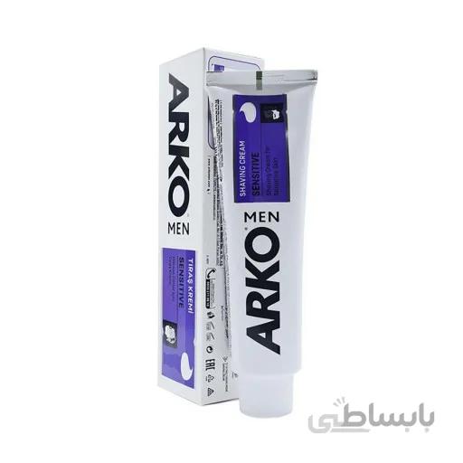 خمیر اصلاح ریش آرکو مدل سنستیو (رنگ بنفش ) Arco shave cream sensetive