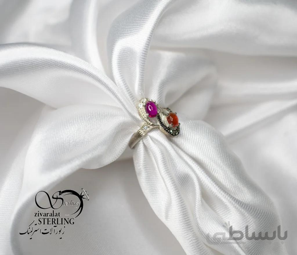 انگشتر نقره زنانه کد: 5332