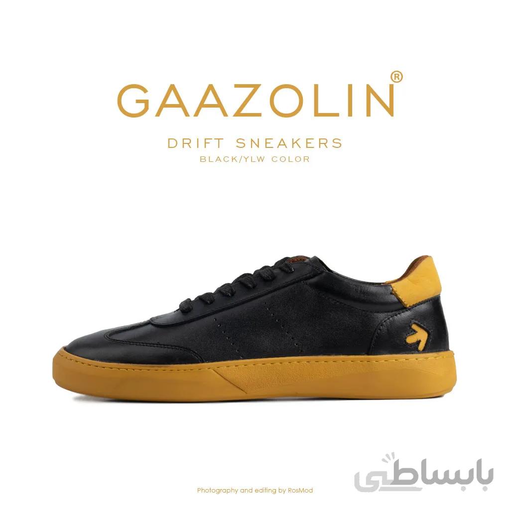 کتانی دریفت گازولین مشکی زرد – GAAZOLIN Drift Sneakers Black Yellow Color