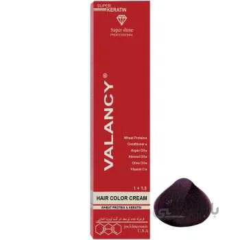 رنگ مو والانسی شماره V3 شرابی خیلی متوسط (طبیعی) 100 میلی لیتر ا VALANCY Hair Color Cream