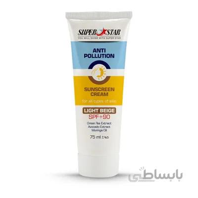 ضد آفتاب کرم پودری روشن SPF90