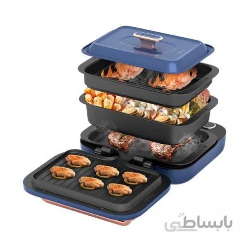 دستگاه پخت و پز چند منظوره شیائومی مدل Deerma DEM-SK100 ا Deerma Barbecue and hot pot electric baking pan