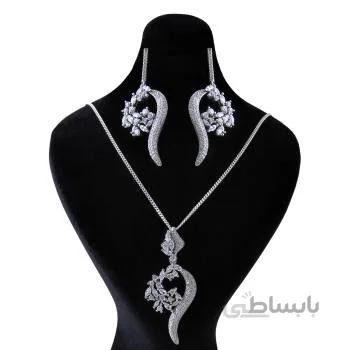نیم ست نقره زنانه کد ntr_124