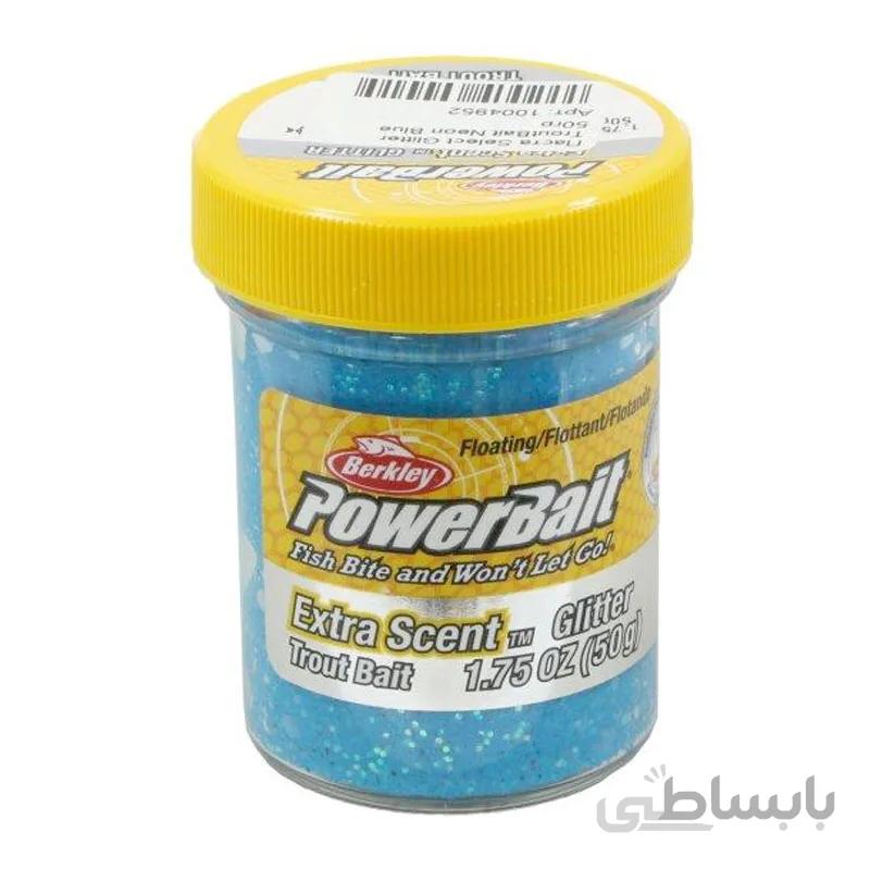 خمیر برکلی پاور بیت قزل الا Berkley PowerBait Glitter Trout Bait Neon Blue