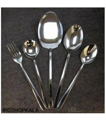 سرویس قاشق و چنگال 139 پارچه یونیک طرح ساده براق