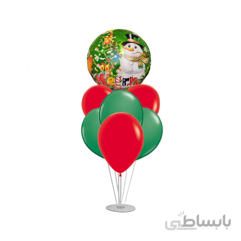 استند بادکنک 7 شاخه کریسمس مدل STA303