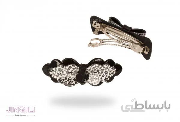 گیره مو مدل گل و پاپیون 2 کد cw001