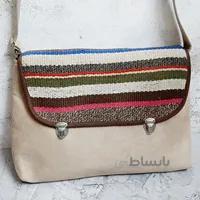 کیف رو دوشی سنتی گلیم طرح کرم