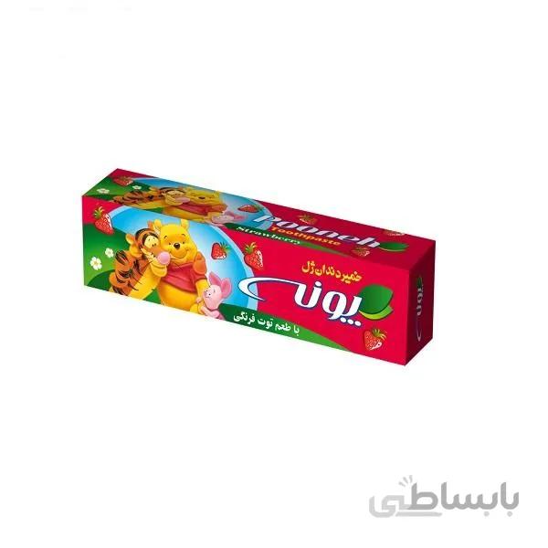 خمیر دندان کودک پونه مدل توت فرنگی حجم 50 میلی لیتر