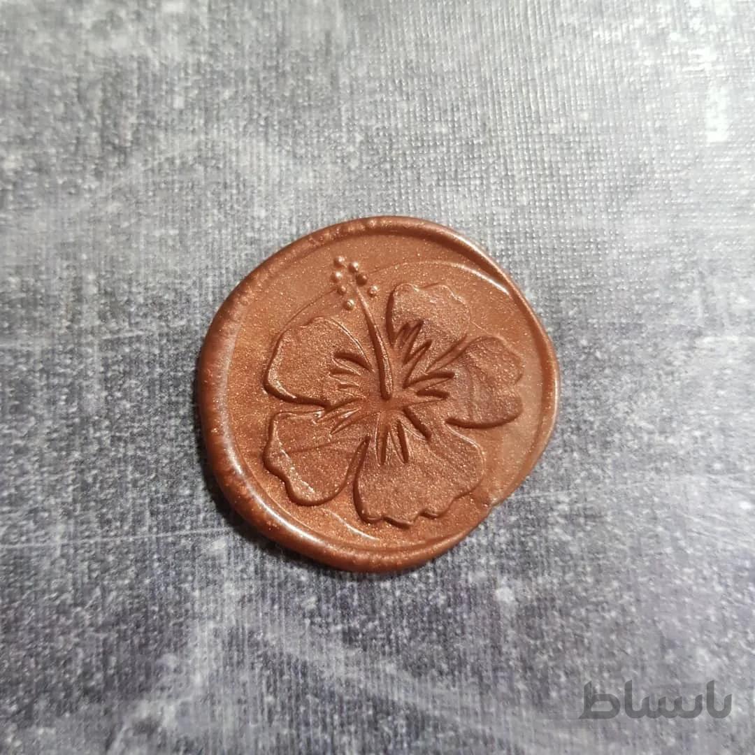 مهر و موم آماده ارکیده برنز ( تکی)