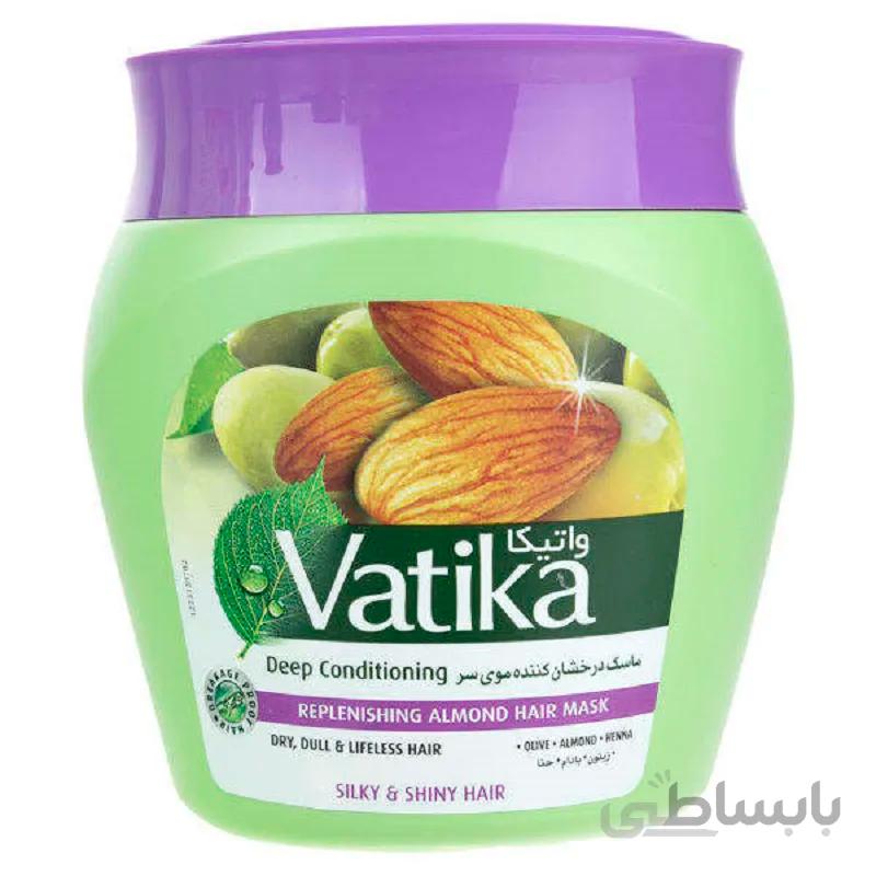 ماسک مو Replenishing Almond واتیکا 500 میلی لیتر ا Vatika Replenishing Almond Hair Mask 500 ml