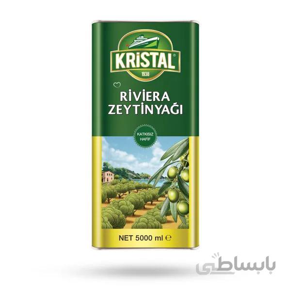 روغن زیتون کریستال 5 لیتری مخصوص پخت و پز و سالاد