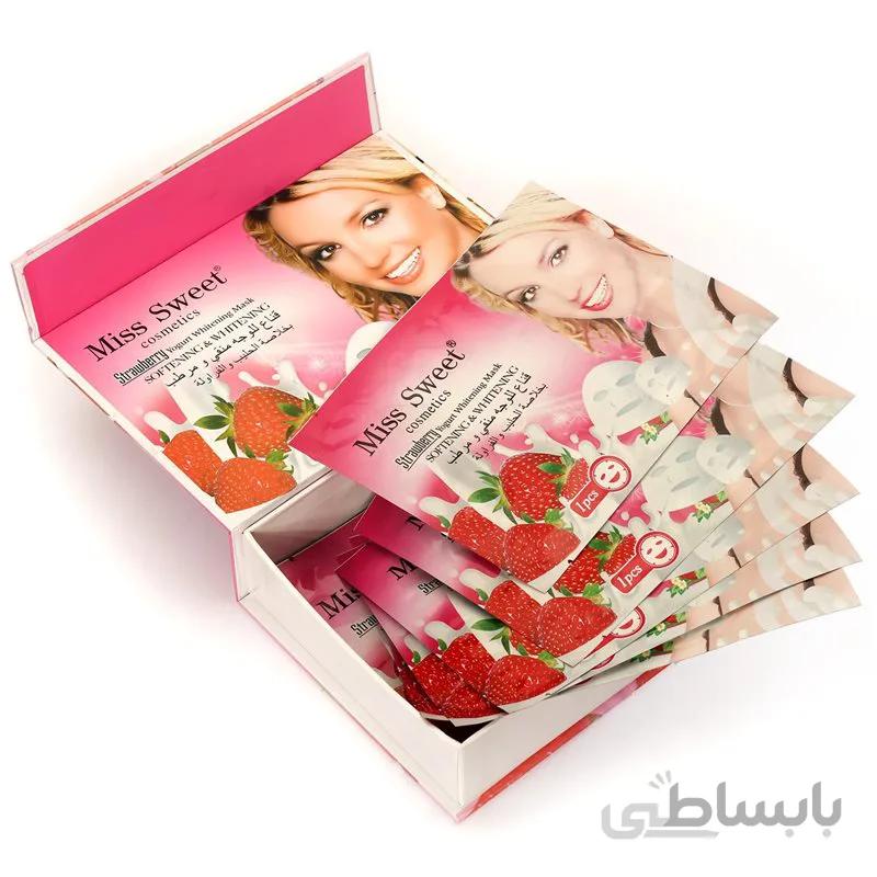 ماسک ورقه ای توت فرنگی میس سوییت Miss Sweet