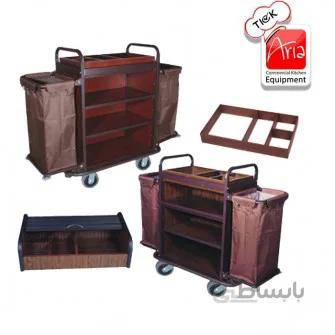 ترولی خانه داری دوبل چوبی - A 99.9803+95.9891S-1