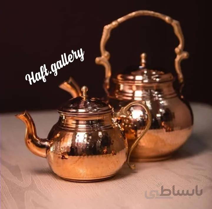 قوری و کتری چکشی مسی کد ۱۰۲۳۲۹