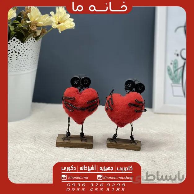 مجسمه فلزی دست ساز مدل لاو