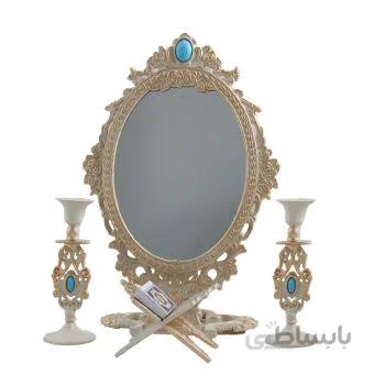 اینه و شمعدان مدل گل برجسته کد DEK_189
