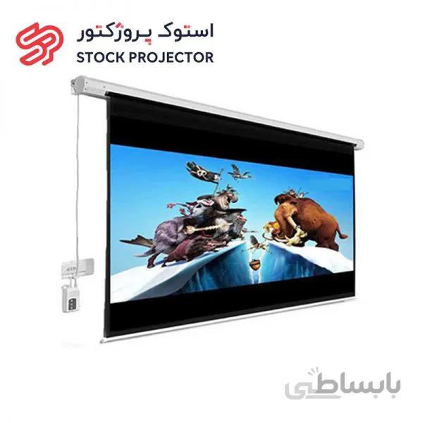 پرده نمایش برقی ویدئو پروژکتور سایز ۴*۳ متری اسکوپ
