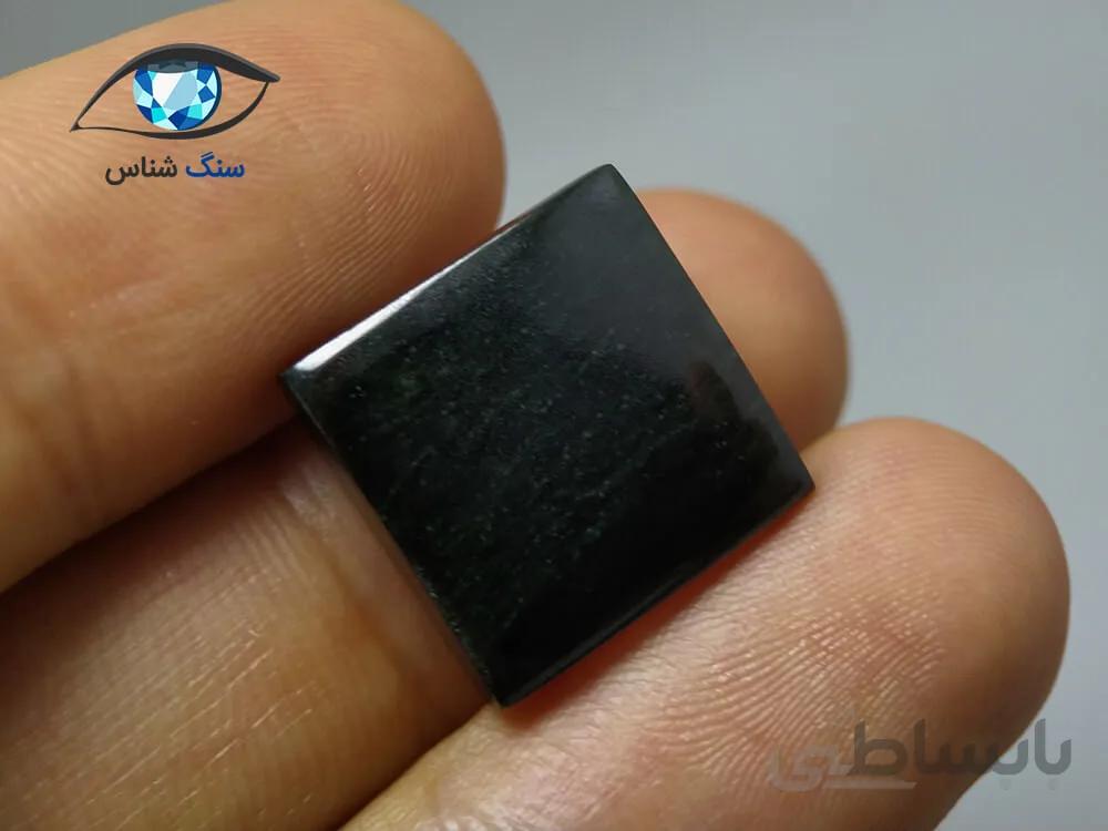 یشم جیدیت تیره مربعی 3.6 گرم