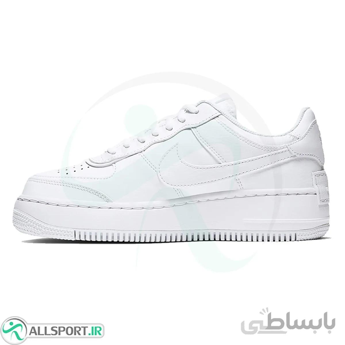 کتانی رانینگ زنانه نایک طرح اصلی سفید Nike Air Force 1 Pixel White