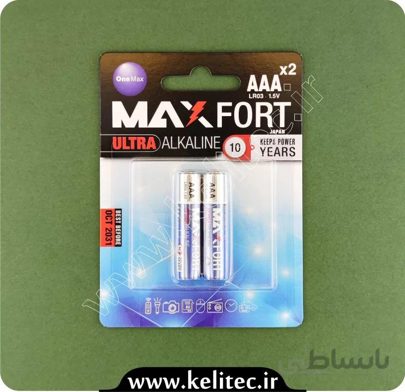 باتری نیم قلمی آلکالاین مکس فورت - MAXFORT
