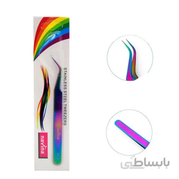 پنس سر خم هفت رنگ ناوینا