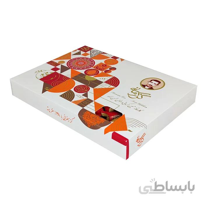 گز لقمه ای پسته 38% کرمانی زعفرانی کدG-160