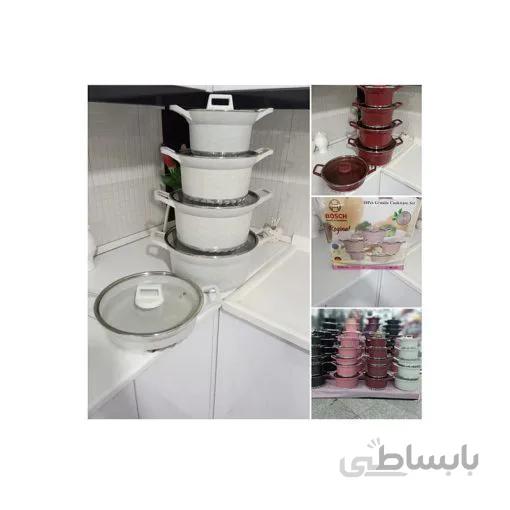 سرویس قابلمه گرانیتی ۱۰ پارچه بوش