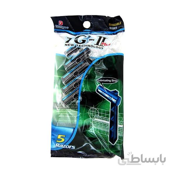 خودتراش دو لبه صابون دار دورکو - 5 عددی ا Dorco TG-H Super Razors For Men - 5pcs