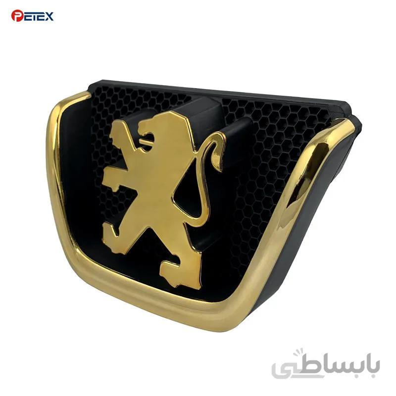 آرم جلو پنجره پژو ۲۰۶ رنگ طلایی