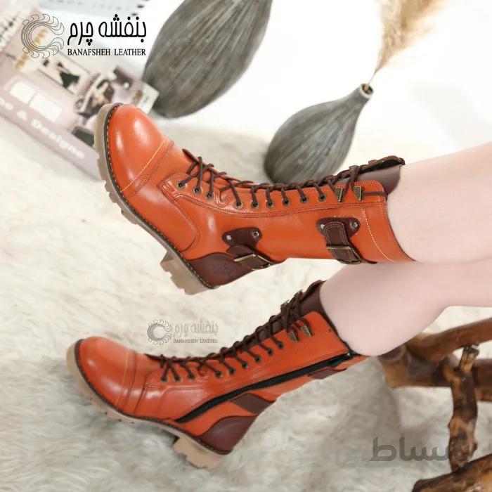 بوت زنانه چرم ساردو