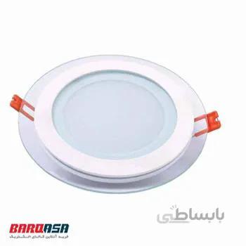 پنل توکار دور شیشه گرد 12 وات تکنوتل مدل 8212