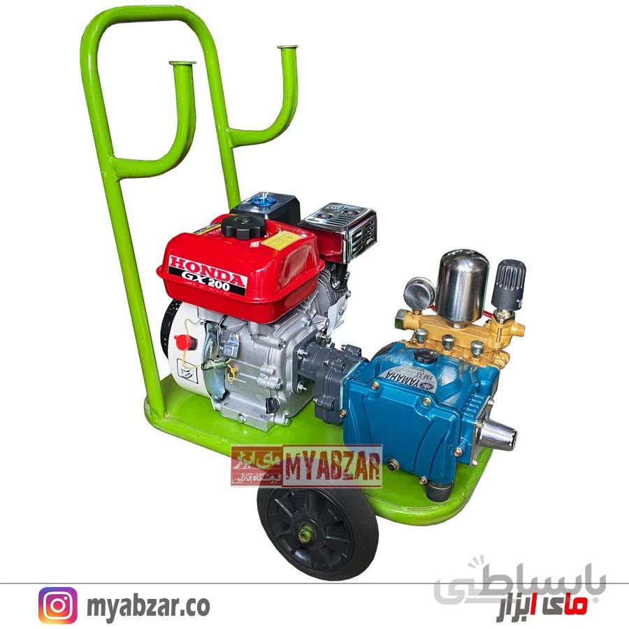 سمپاش زنبه ای هوندا GX200 طرح با پمپ یاماها گیربکس دار 55 بار